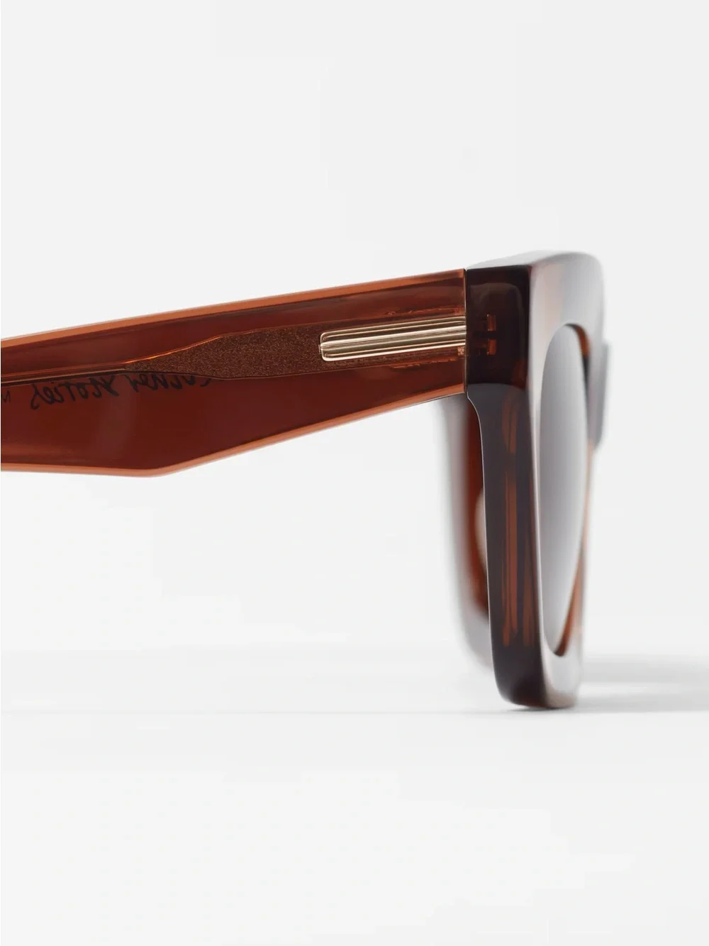 &OTHER STORIES RECTANGULAR-FRAME ACETATE SUNGLASSES - Brown. NWT